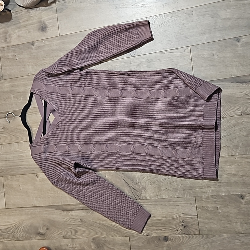 2/$15 Full Circle Trends - Mauve Knit Sweater Dress - Sz XL